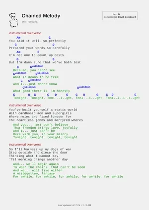 Chained Melody PDF thumbnail
