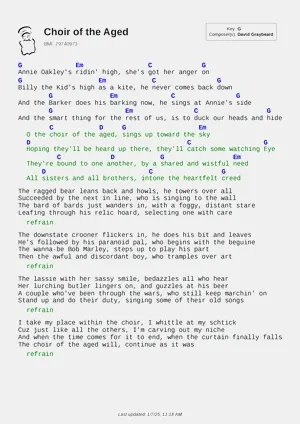 Choir of the Aged PDF thumbnail