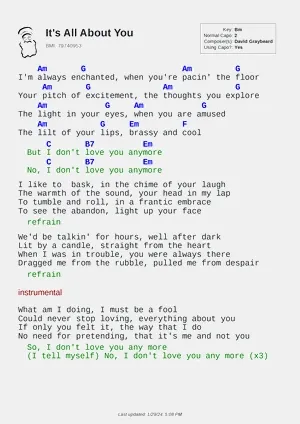 It's All About You PDF thumbnail