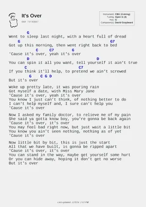 It's Over PDF thumbnail