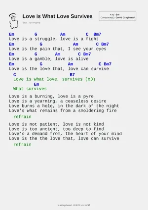 Love is What Love Survives PDF thumbnail