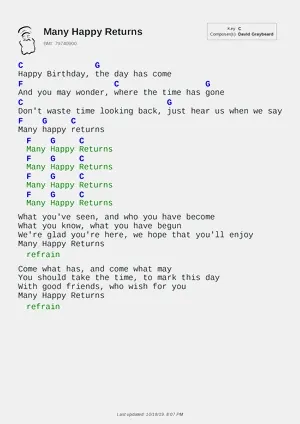 Many Happy Returns PDF thumbnail
