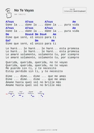 No Te Vayas PDF thumbnail