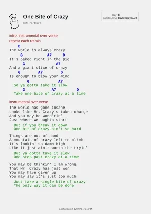 One Bite of Crazy PDF thumbnail